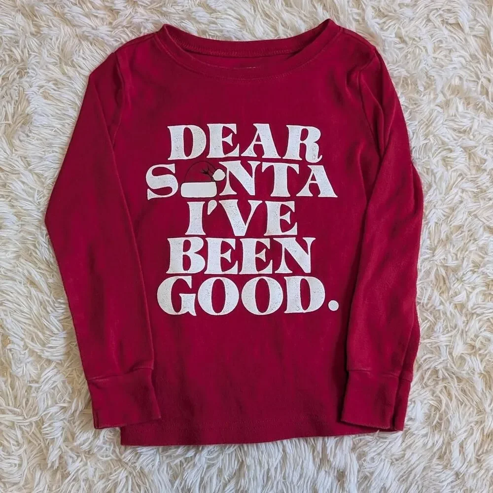 Old Navy Unisex Size 5T Dear Santa I've Been Good Family Match Pajama Set